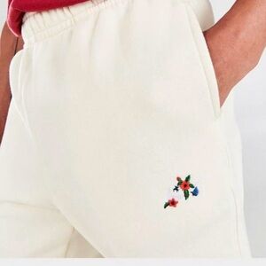 Nike Sportswear Club Logo Twist Fleece Joggers Size M Milk Unisex